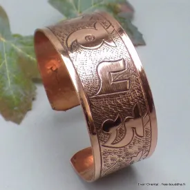 Large bracelet bouddhiste Mantra Om mani - Bracelets tibétains bouddhistes