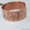 Large bracelet bouddhiste tibetain en CUIVRE Bracelets tibétains bouddhistes ref 16A