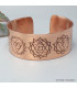 Bracelet tibétain manchette 7 chakras 