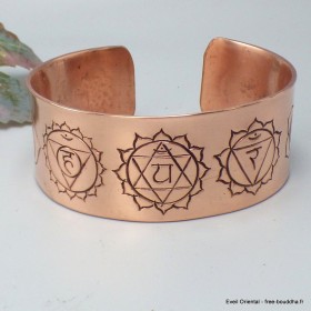 Bracelet tibétain manchette 7 chakras