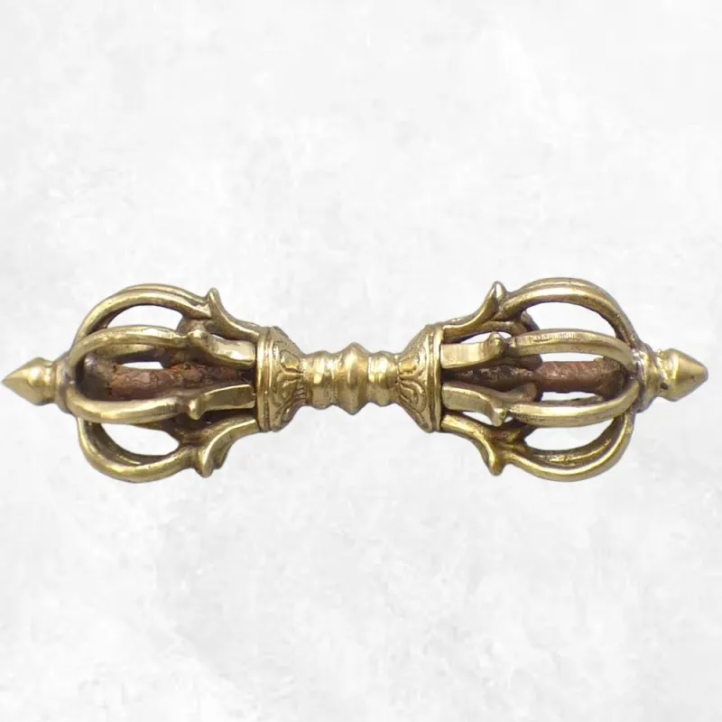 Dorje tibétain 9 branches 15 cm - Dordjé, double dorjé (sans cloche)