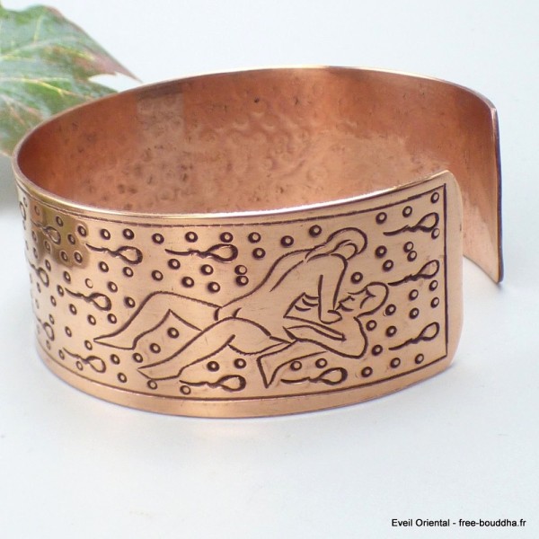 Bracelet tibétain manchette Kamasutra Bracelets tibétains bouddhistes ref 16G