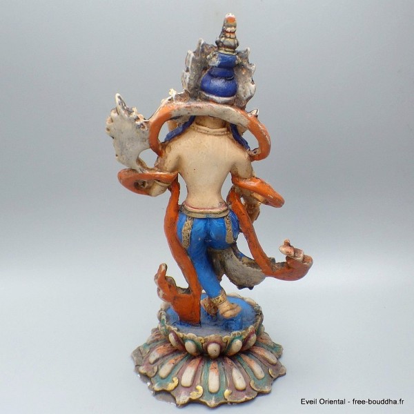 Statue Tara verte sur pied 22 cm 