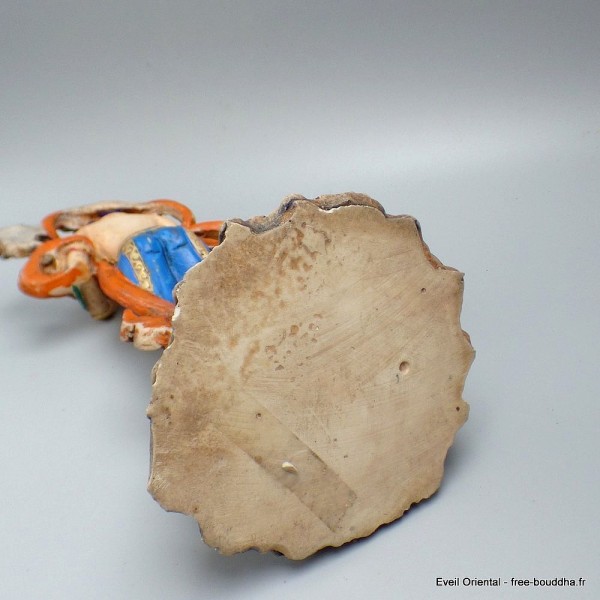 Statue Tara verte sur pied 22 cm 