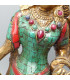 Rare statue Tara en laiton et turquoise 30 cm Statuettes Bouddhistes STATARA20
