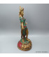 Rare statue Tara en laiton et turquoise 30 cm Statuettes Bouddhistes STATARA20
