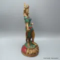 Rare statue bouddhisteTara en laiton et turquoise 30 cm - Statuettes bouddhistes tibétaines artisanales