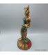 Rare statue Tara en laiton et turquoise 30 cm Statuettes Bouddhistes STATARA20