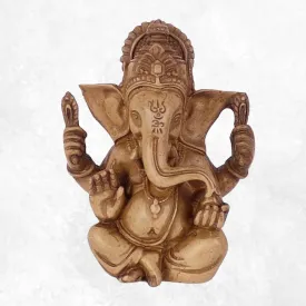 Statuette tibetaine Ganesh en résine - Statuettes bouddhistes tibétaines artisanales