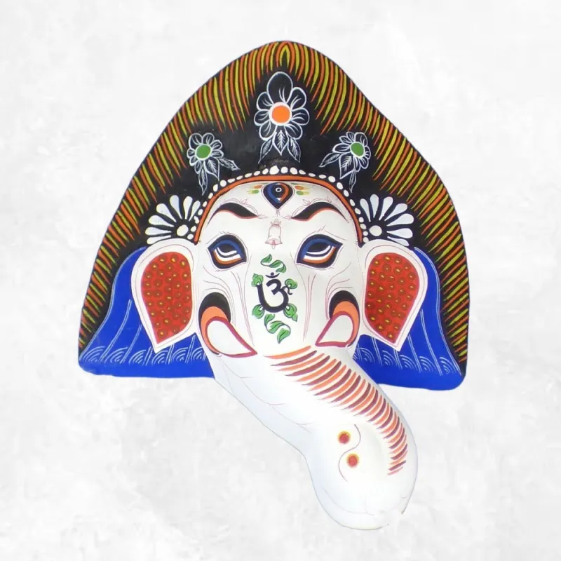 Masque Ganesh en plâtre - Objets Ganesh
