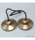 Tingshas tibétaines qualité supérieure 7,5 cm Tingsha tibétaine cymbales TQSMM