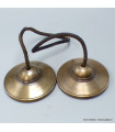 Tingshas tibétaines qualité supérieure 7,5 cm Tingsha tibétaine cymbales TQSMM