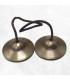 Tingshas tibétaines qualité supérieure 7,5 cm Tingsha tibétaine cymbales TQSMM