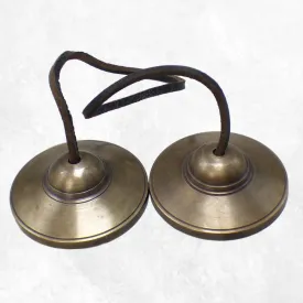 Tingshas tibétaines qualité supérieure 7,5 cm - Népal - Objets rituels bouddhistes