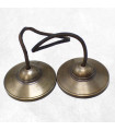 Tingshas tibétaines qualité supérieure 7,5 cm Tingsha tibétaine cymbales TQSMM
