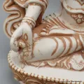 Statuette bouddhiste Tara Blanche patinée 20 cm - Artisanat Tibétain - Statuettes bouddhistes tibétaines artisanales