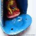 Porte-encens tibétain terre cuite bleue - Porte-encens tibétains