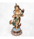 Statue Tara verte sur pied 22 cm 