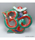 Om hindou en bois et pierres naturelles 