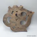Om hindou en bois et pierres naturelles - Décoration tibétaine