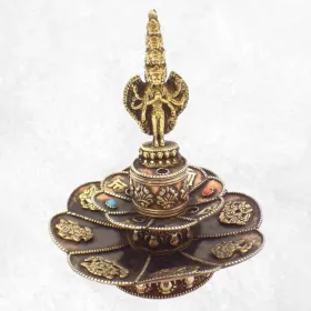 Brûleur d'encens tibétain Lotus Bouddha Thaï - Porte-encens tibétains