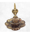 Brûleur d'encens tibétain Lotus Bouddha Thaï Brûleurs et porte-encens AA25.5