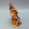 Statuette bouddhiste Dieu Ganesh assis 11 cm - Statuettes bouddhistes tibétaines artisanales