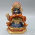 Statuette bouddhiste Dieu Ganesh assis 11 cm - Statuettes bouddhistes tibétaines artisanales