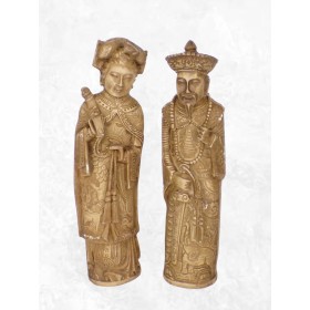 Statue taoïste Couple de Sages Statuettes Bouddhistes STAO1