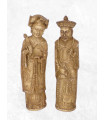Statue taoïste Couple de Sages Statuettes Bouddhistes STAO1