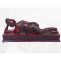Statuette bouddhiste tibétaine Bouddha couché 31 cm - Statuettes bouddhistes tibétaines artisanales