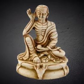 Statuette bouddhiste tibetaine bouddhiste Milarepa - Statuettes bouddhistes tibétaines artisanales