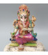 Statuette Ganesh assis pantalon rose 11 cm 