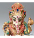 Statuette Ganesh assis pantalon rose 11 cm