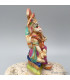 Statuette Ganesh assis pantalon rose 11 cm
