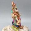 Statuette Ganesh assis pantalon rose 11 cm