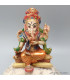 Statuette Ganesh assis pantalon orange 11 cm 