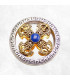Pendentif tibétain Double Dordje en métal Cloches et dorjé tibétains PAP3