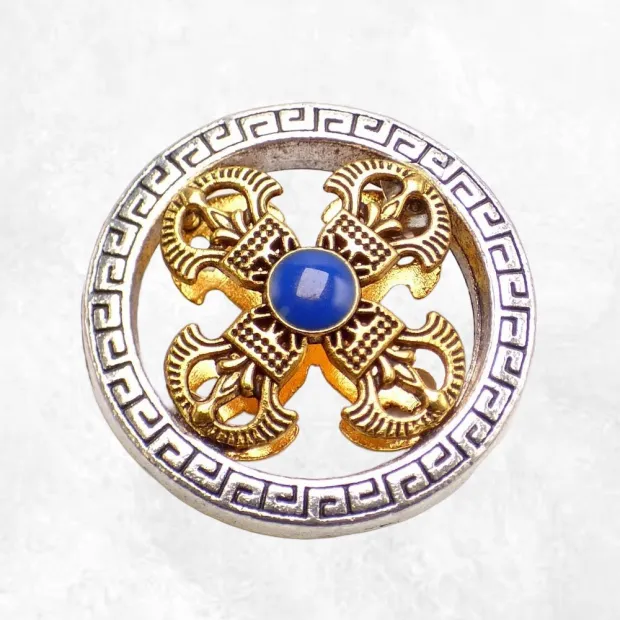 Pendentif tibétain Double Dorje en métal - Pendentifs tibétains bouddhistes