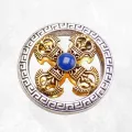 Pendentif tibétain Double Dorje en métal - Pendentifs tibétains bouddhistes