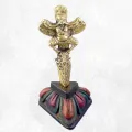 Phurba tibétain dague bouddhiste sur socle - Objets rituels bouddhistes