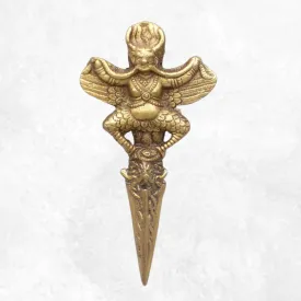 Phurba tibétain dague bouddhiste en laiton (Garuda) - Objets rituels bouddhistes