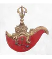 Kartika tibétain (drigug) laiton serti de corail - Kartika Tibétain Bouddhiste