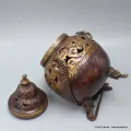 Porte-encens tibétain Encensoir bouddhiste antique 18 cm - Porte-encens tibétains