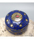 Boîte pour bijoux népalaise pierres bleues 