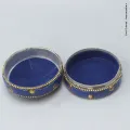 Boîte pour bijoux népalaise pierres bleues - Boîte à Bijoux tibétaine