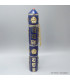 Porte encens tibétain cylindrique pierres bleues 