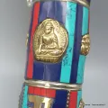Porte encens tibétain cylindrique multicolore - Porte-encens tibétains