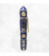 Porte encens tibétain cylindrique pierres bleues 