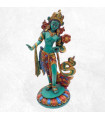 Grande statue Tara verte sur pied 30 cm Statuettes Bouddhistes GSTV1